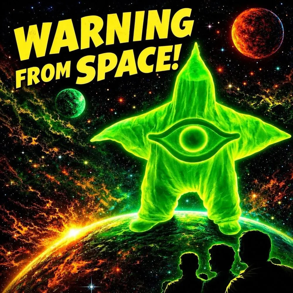 Warning From Space Starman Glow In The Dark Toy